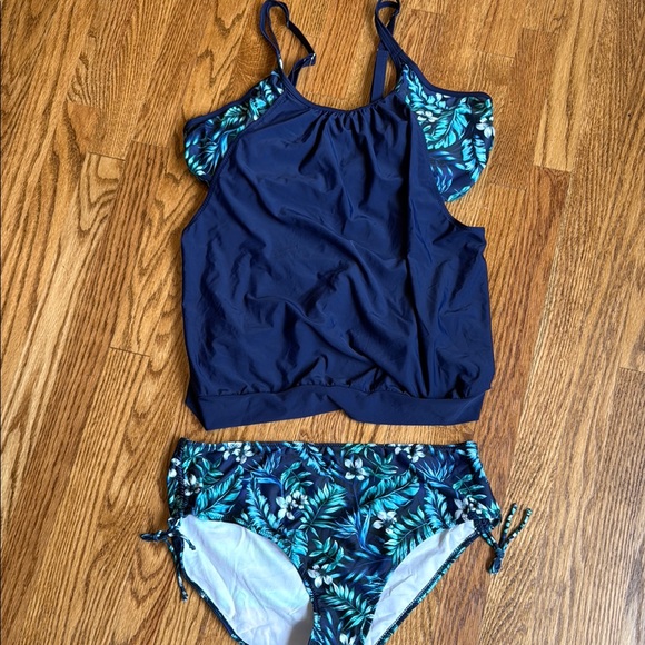 Yonique Tankini Swimsuits for Women Tummy Control Two Piece Swimwear - Picture 2 of 7